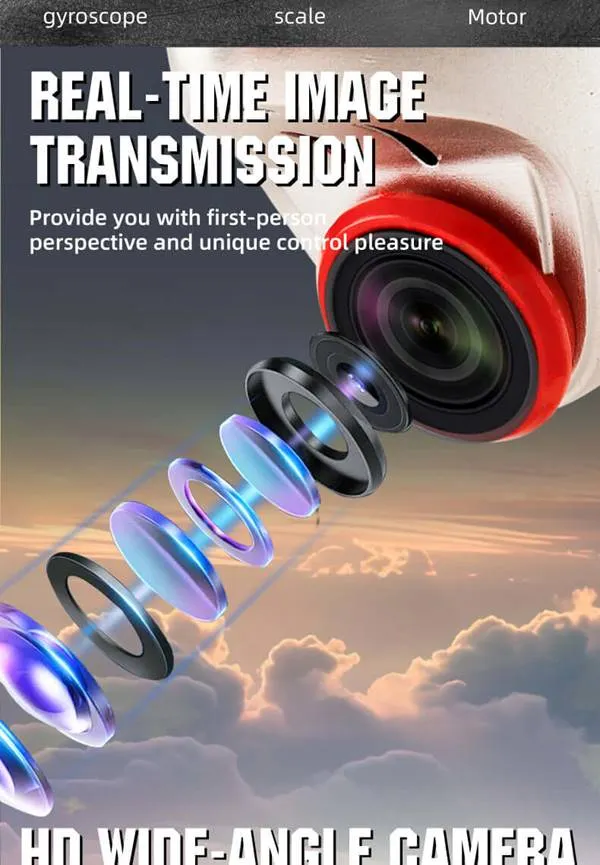 MOFLY P-51D 690mm Brushless RC Warbird, Optional FPV Camera & Phone Mount